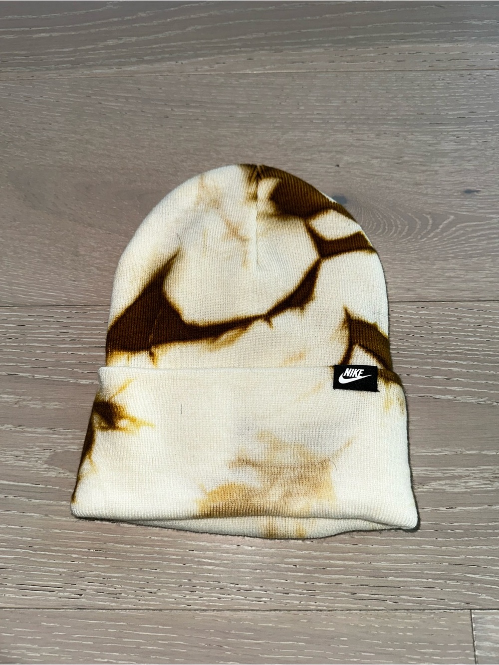 Nike Tie-Dye Brown/White Beanie